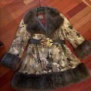 Vintage faux fur Jacket from the 70s. M/L